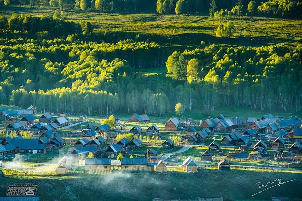 去禾木村旅游，最佳拍摄地点是哪里？